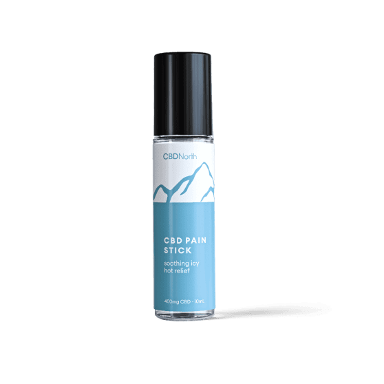 CBDNorth 400mg CBD Pain Stick roll-on bottle 10ml for soothing icy hot relief – buy CBD pain roller Canada
